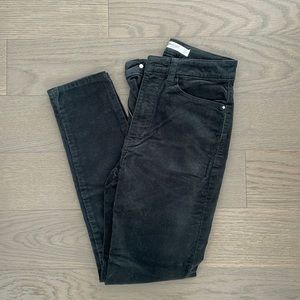 Mango green corduroy pant US 2